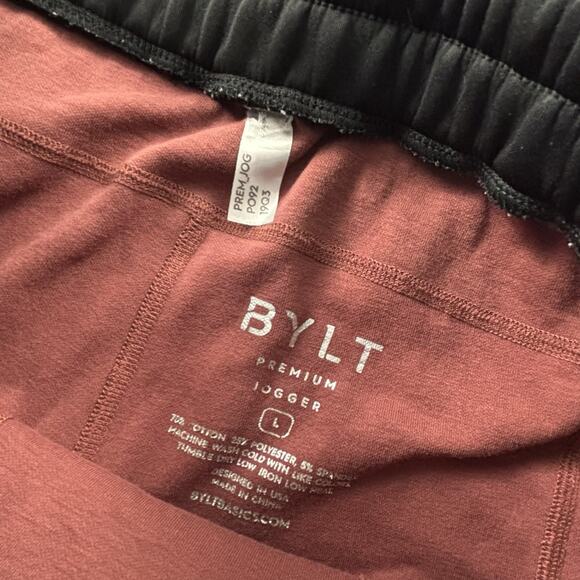 Bylt Basics Pants Adult Size Large Red Jogger Sweatpants Active Casual Men's - Picture 10 of 12